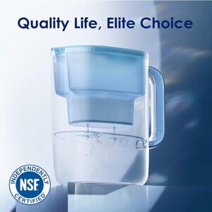 Waterdrop 200-Gallon Long-Life Lucid 10-Cup Water Filter Pitcher
